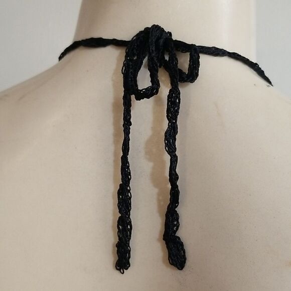 CROCHET KNIT BLACKTOP WOMENS MED/L - Picture 4 of 11